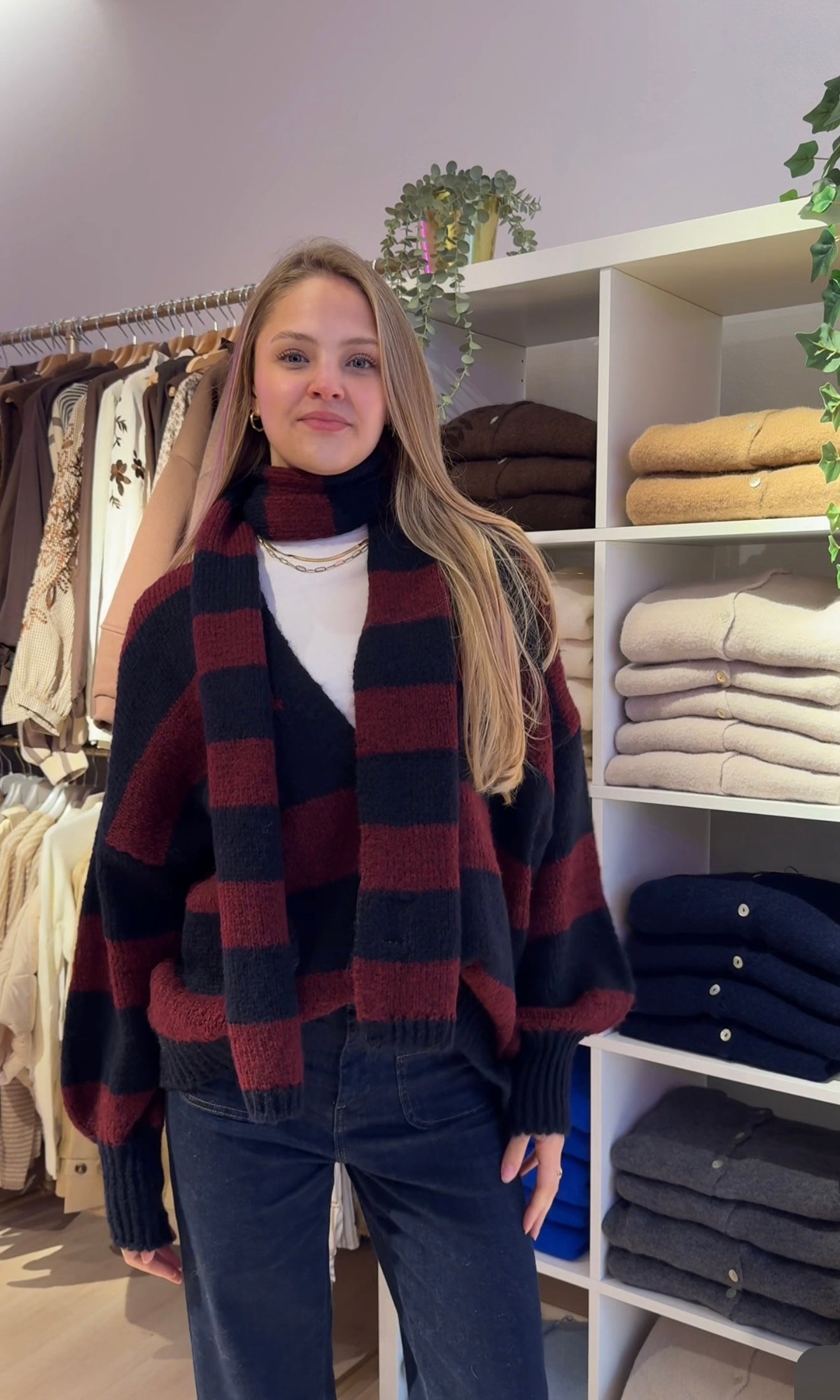 Meli cardigan + sjaal