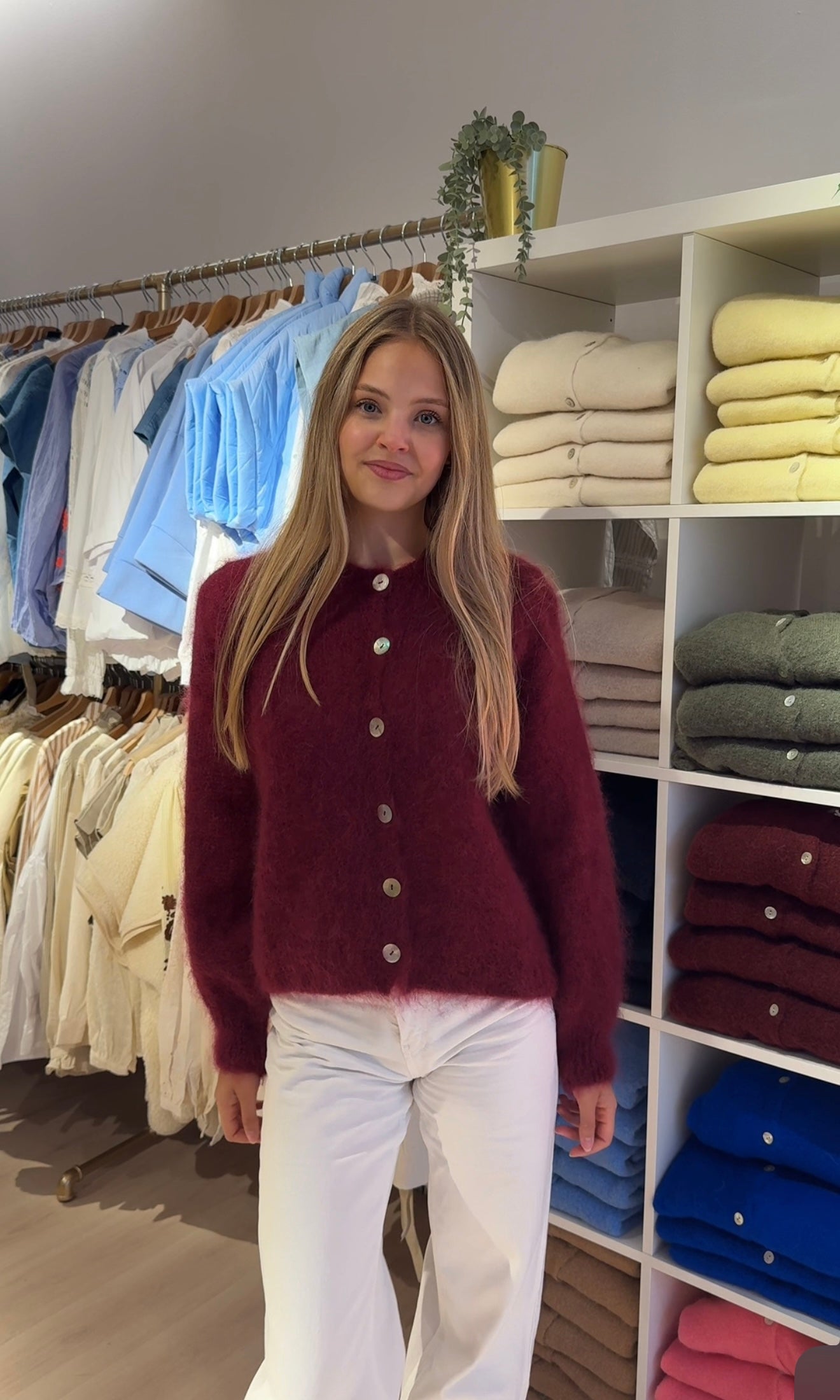 Kid mohair cardigan