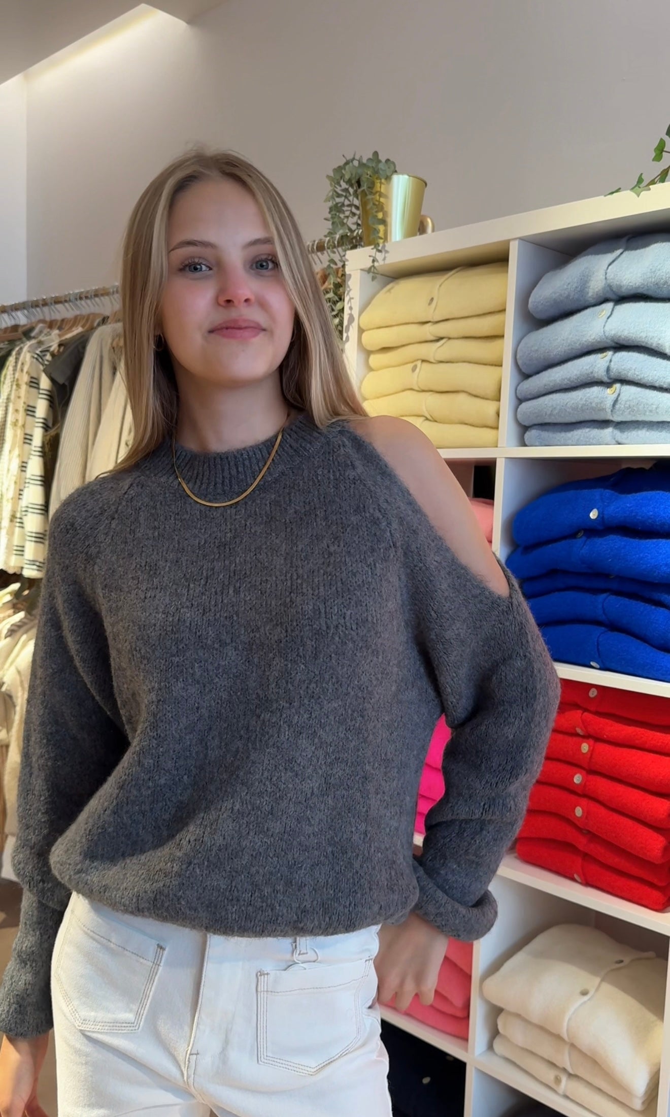 Nina off the shoulder sweater