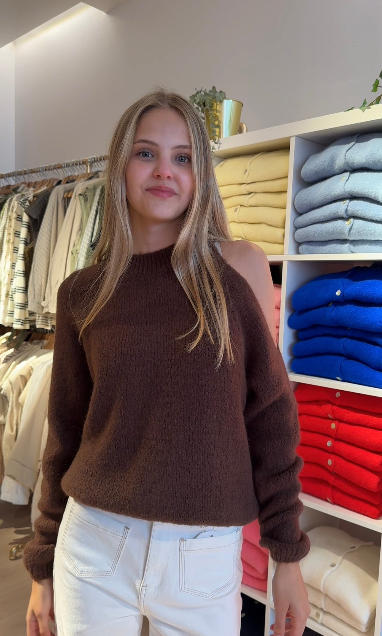 Nina off the shoulder sweater