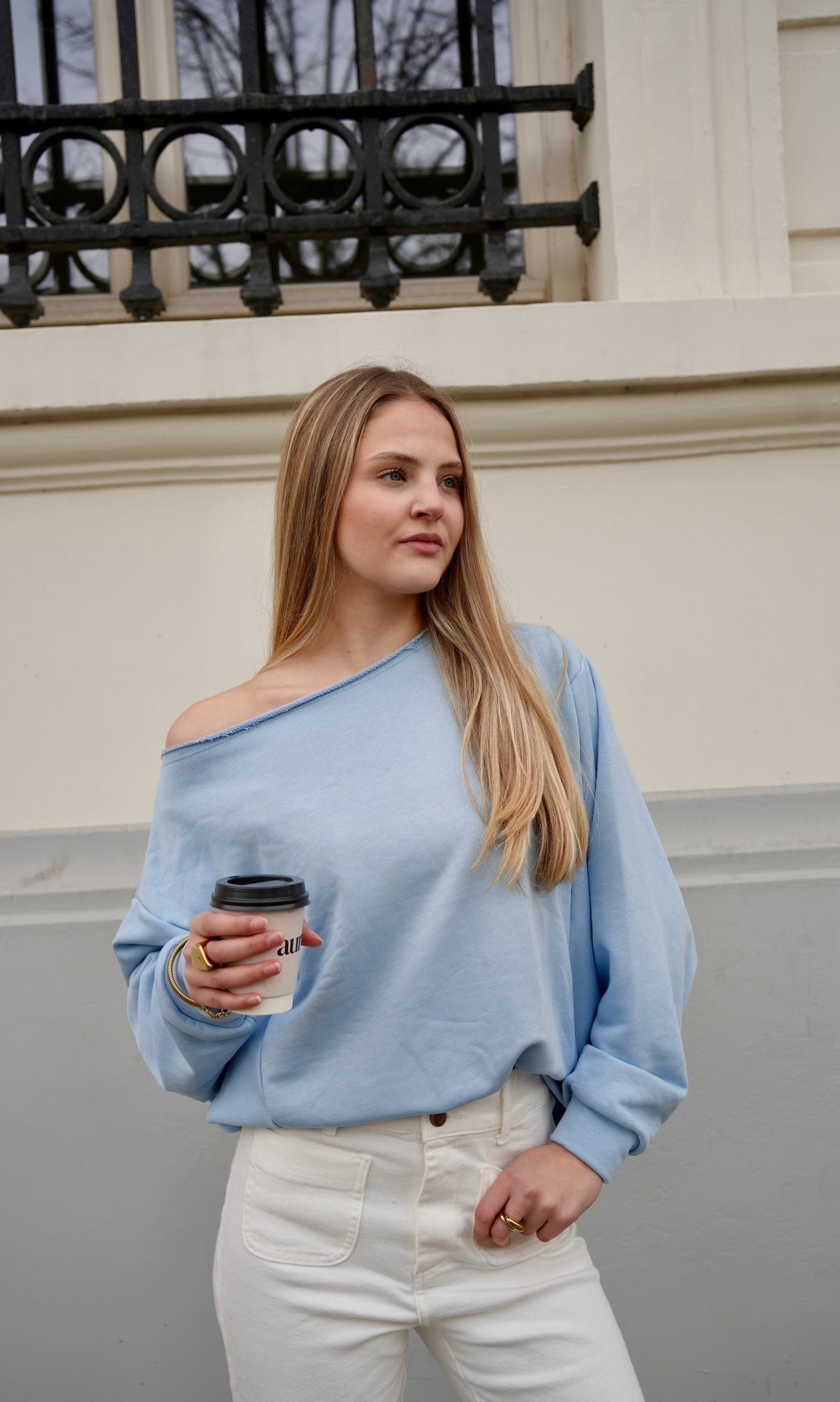 Off the shoulder sweater