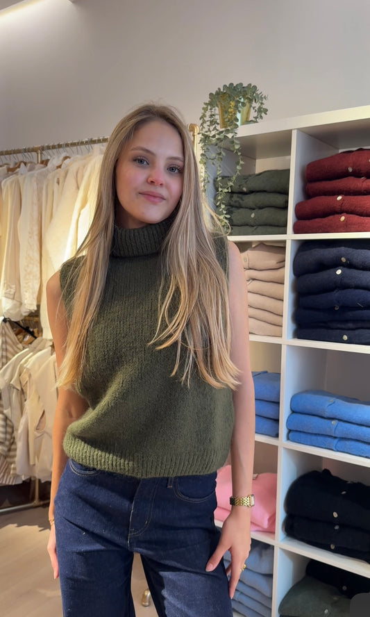 Col debardeur kid mohair