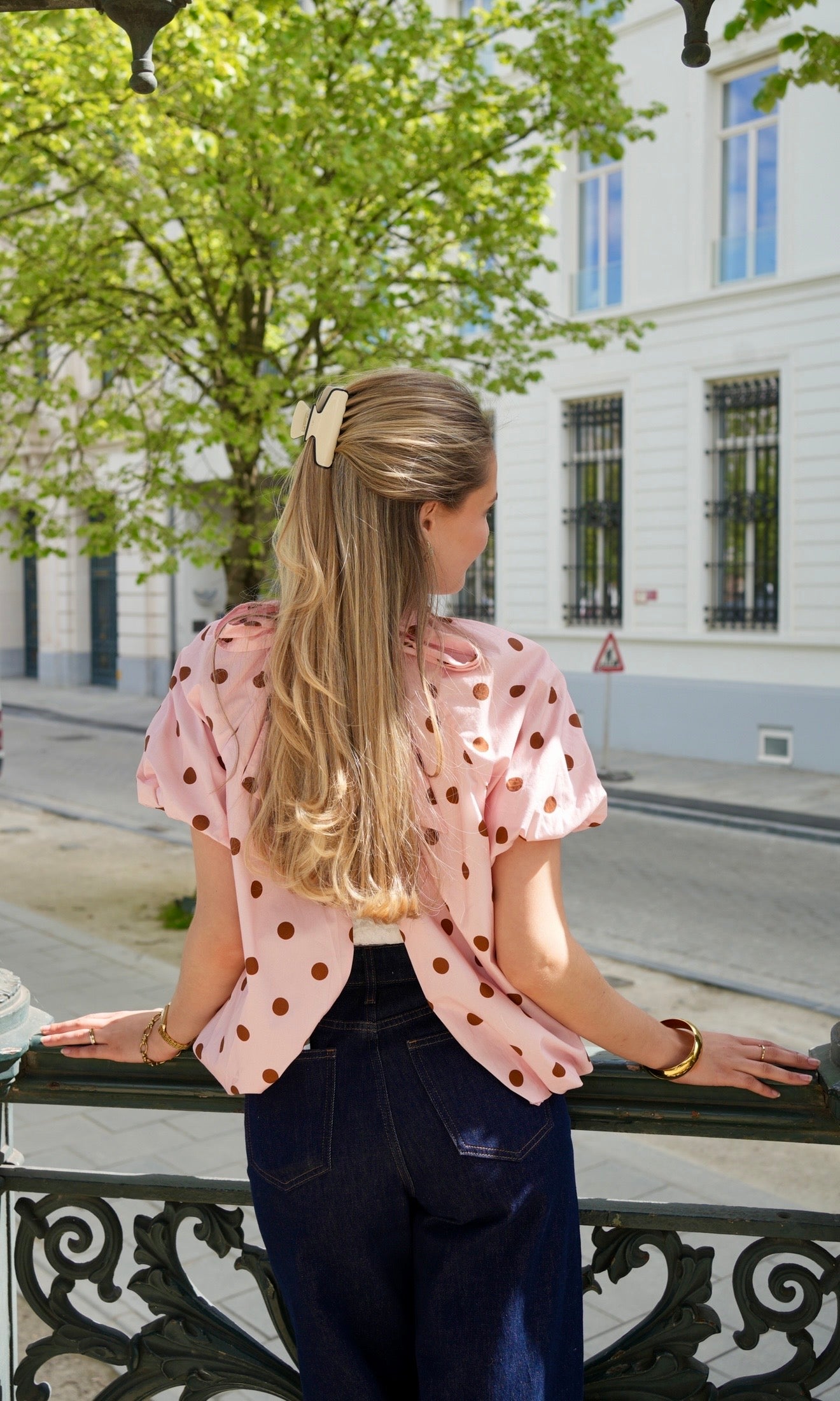 Cindy top met open rug