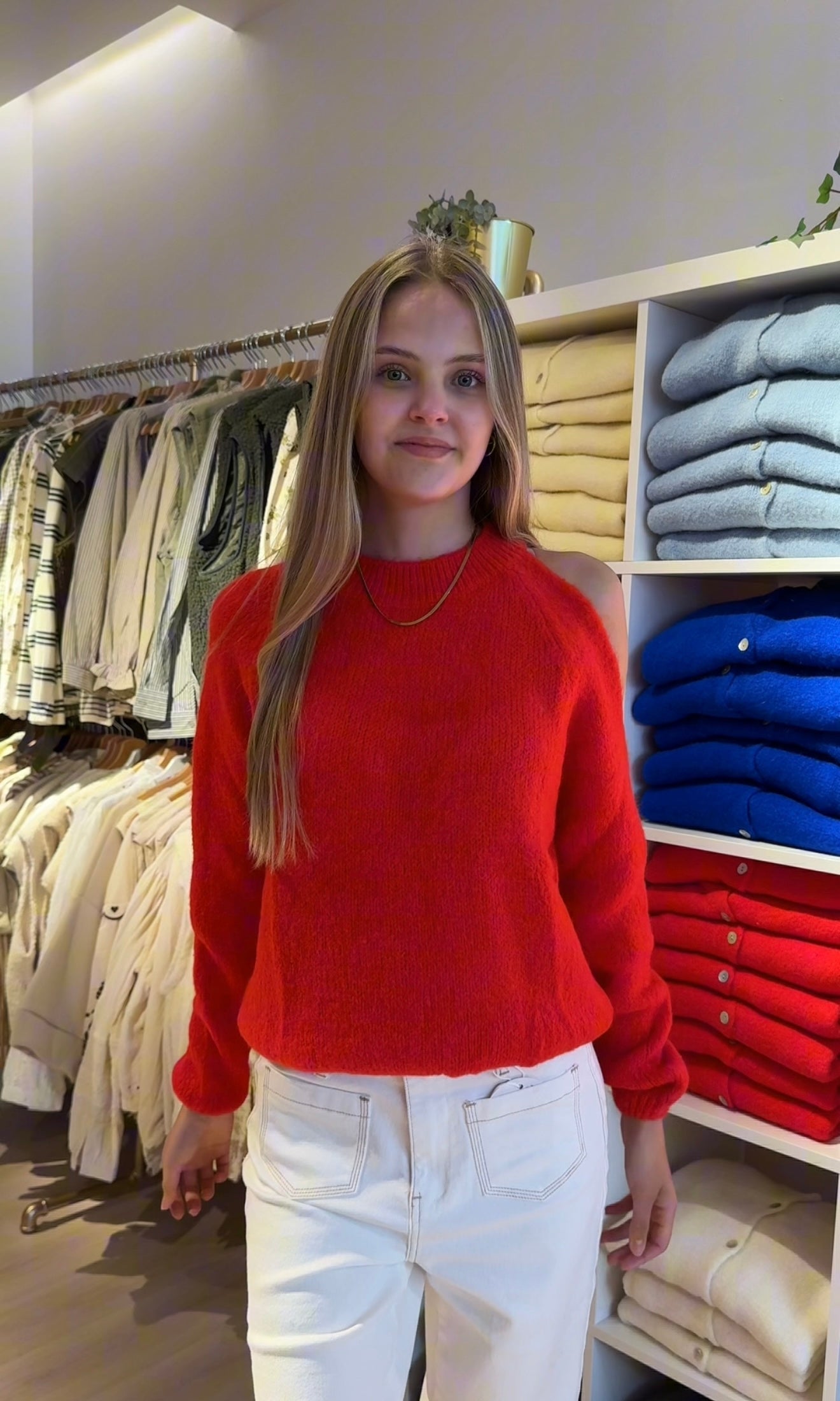 Nina off the shoulder sweater