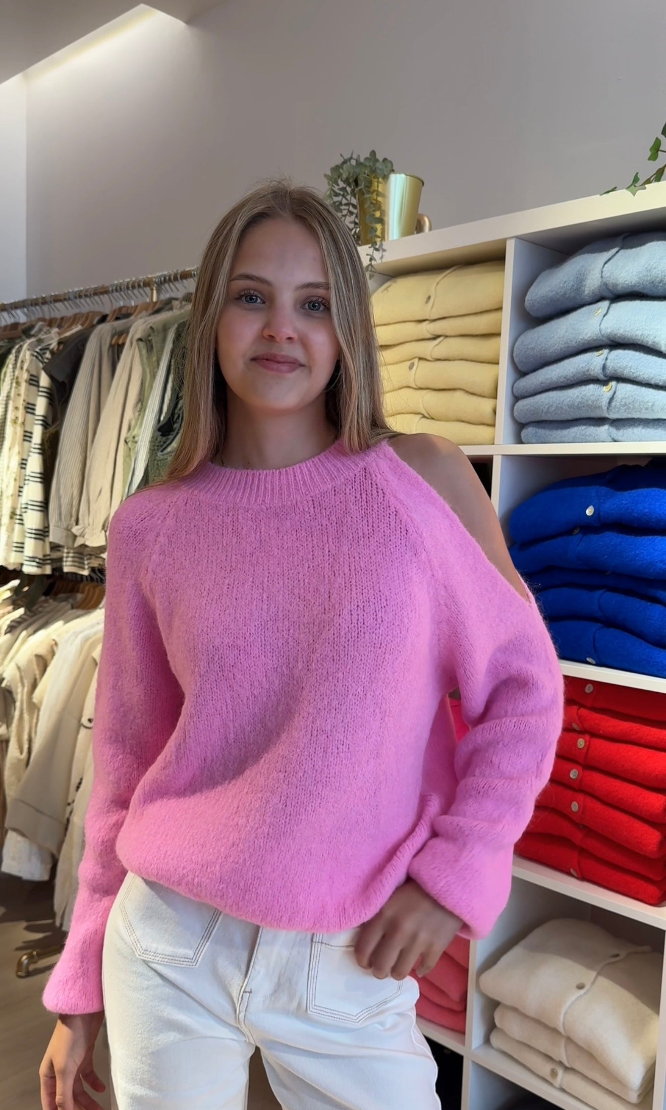 Nina off the shoulder sweater