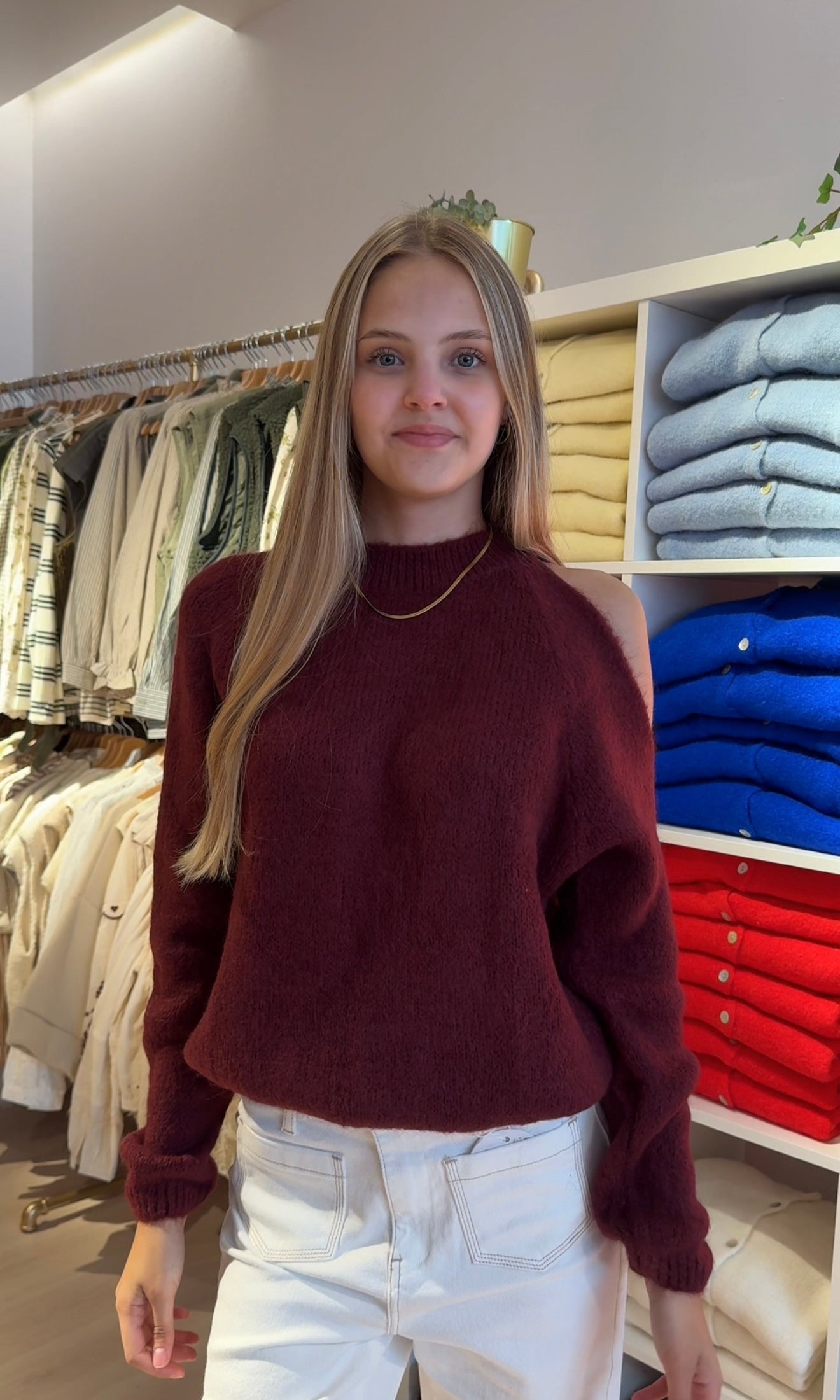 Nina off the shoulder sweater