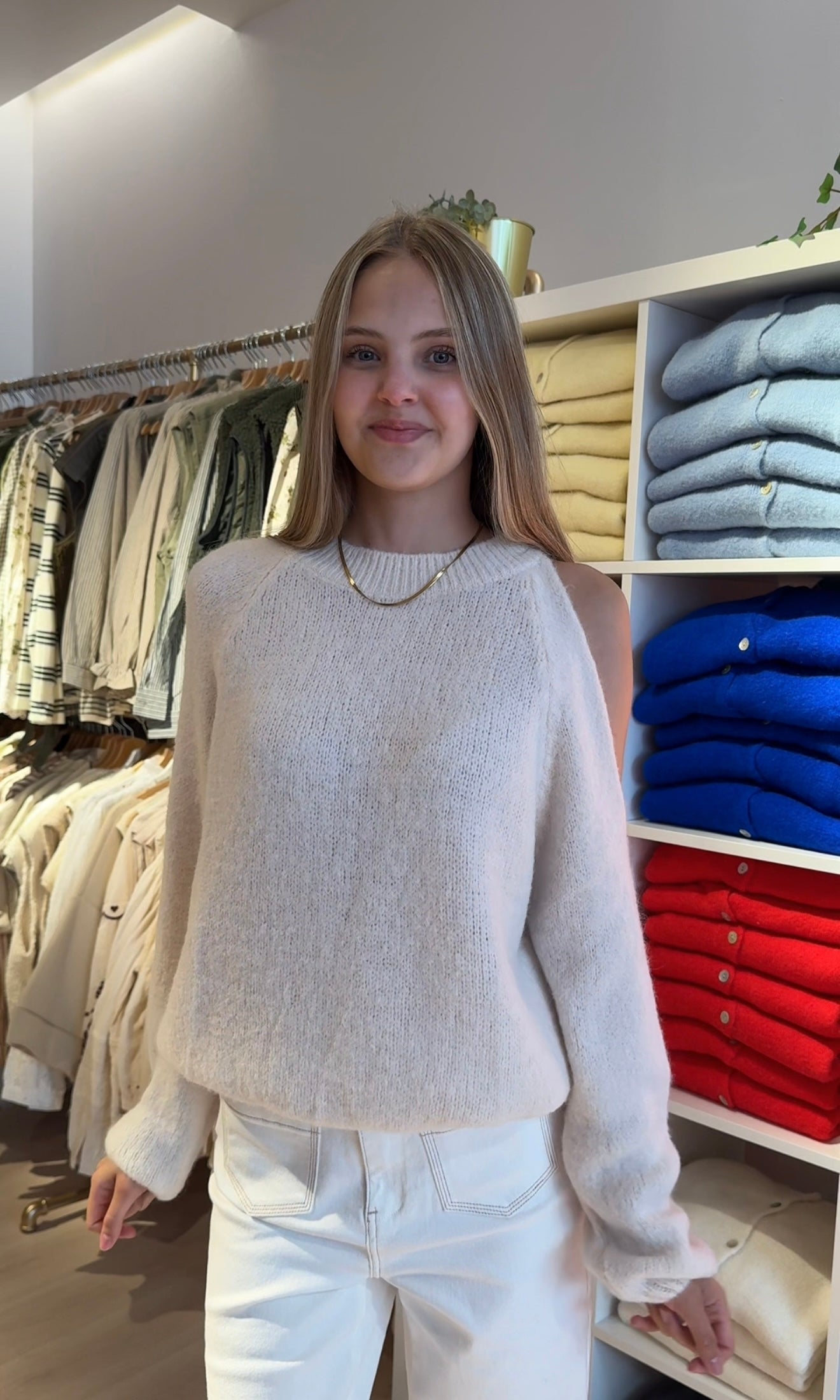 Nina off the shoulder sweater