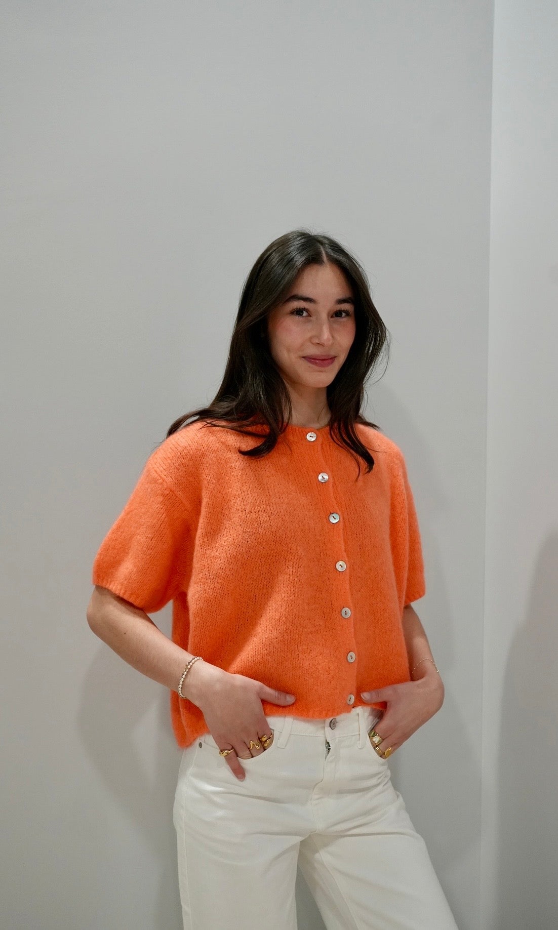 Bree sweater met knoopjes